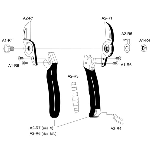 DOUBLE-CUT PRUNING SHEARS PLUS 25 mm (1.0 in)