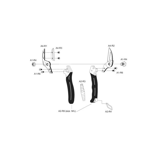 ANVIL PRUNING SHEARS (SIZE ML) 25 mm (1.0 in)