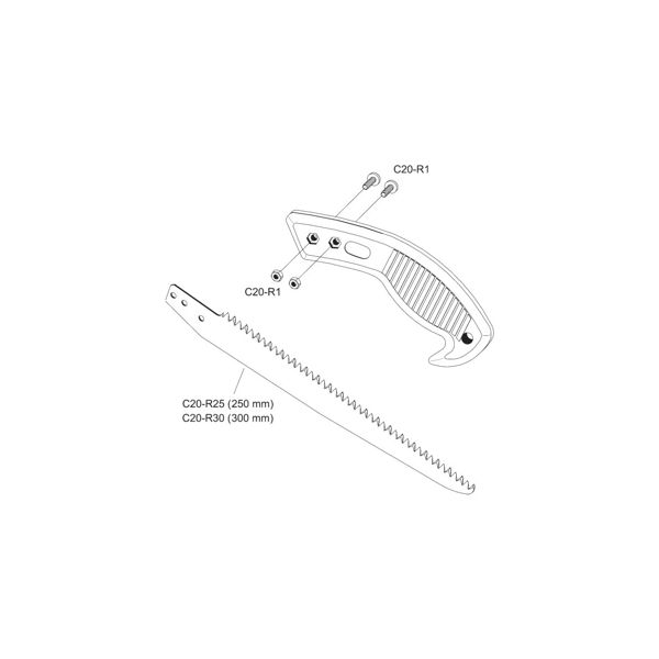 FIXED-BLADE SAW (25 CM) W/A PROTECTIVE SHEATH