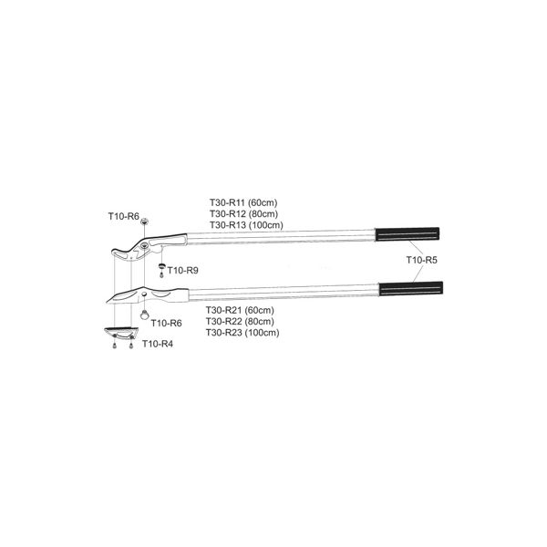 STRAIGHT ANVIL BRANCH-CUTTER 100CM T-REX