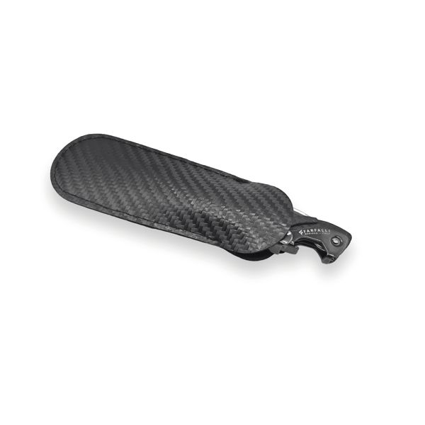 FARFALLI CARBON FIBER POUCH, BLACK