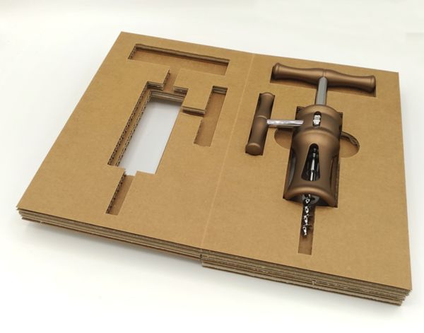 FARFALLI CORKSCREW BELLAGIO METALLUM, LIQUID COPPER, C/S RACK AND PINION MECHANISM, pkg GIFT BOX