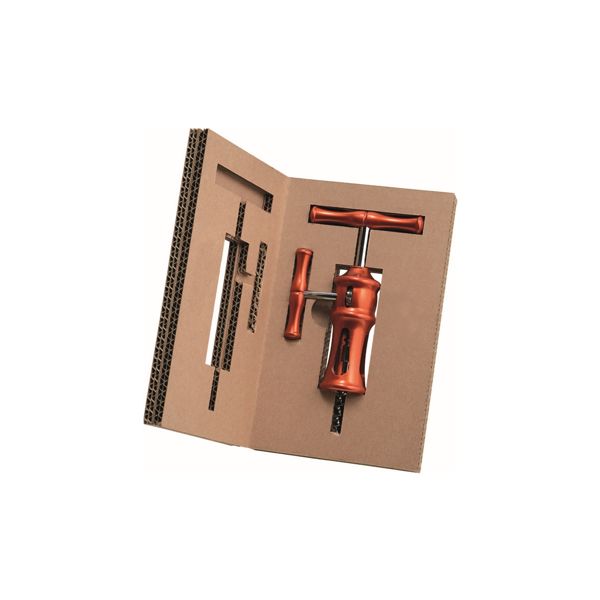 FARFALLI CORKSCREW BELLAGIO, C/S RACK AND PINION MECHANISM ALUMINUM hdl: BRIGHT, pkg GIFT BOX