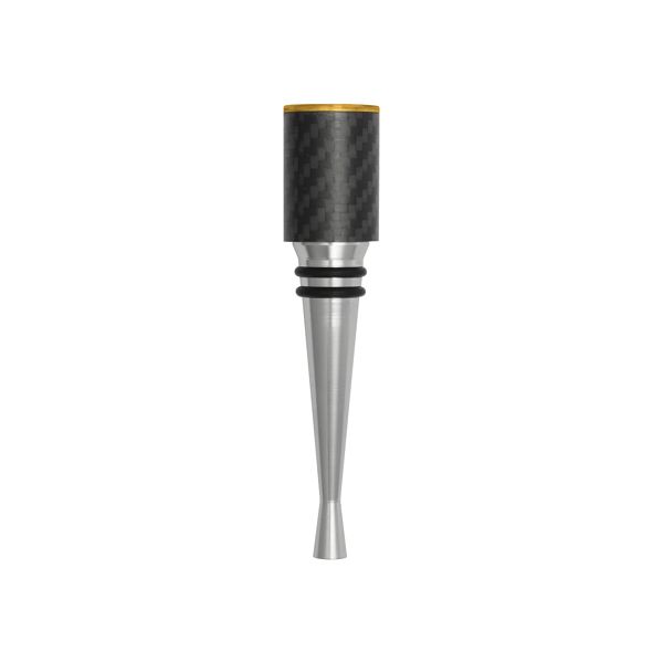 FARFALLI STOPPER FIBRA, S/S, w/CARBON FIBER+ALUMINUM TOP GOLD pkg SINGLE CARTON BOX (FF 522)