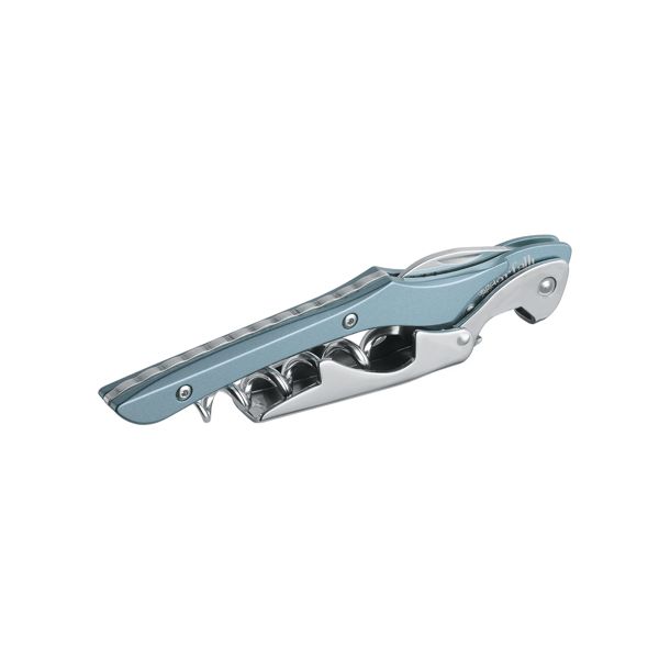 FARFALLI CORKSCREW T10 LIGHT, LIGHT-BLUE ALUMINUM hdl pkg BLACK CARTON BOX, FARFALLI (FF 520)