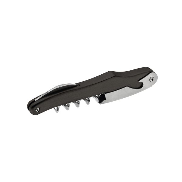 FARFALLI CORKSCREW DOLPHIN, BLACK ALUMINUM hdl pkg BLACK CARTON BOX, FARFALLI (FF 520)