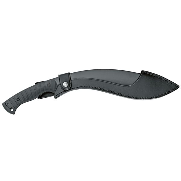 FOX GURKHA FIXED KNIFE, bld S/S 440A, ABS hdl BLACK