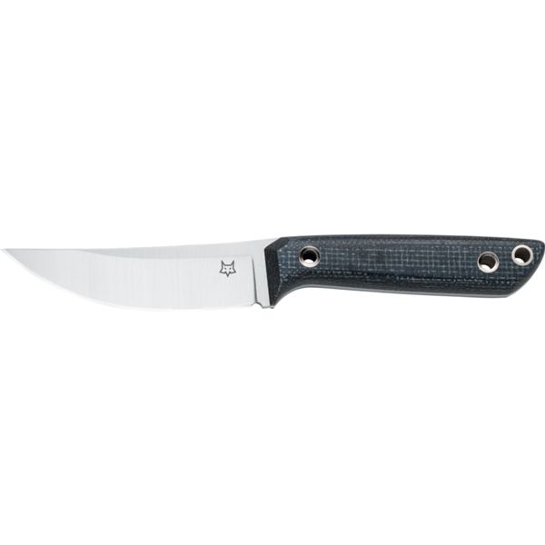 FOX PERSER FIXED bld, NIOLOX S/S SATIN bld, BLACK JUTE MICARTA hdl