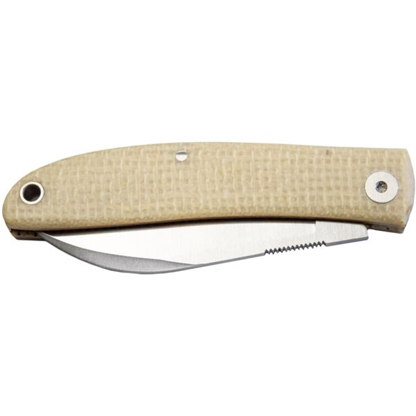 FOX LIVRI FOLD. KNIFE, S/S M390, NATURAL MICARTA hdl