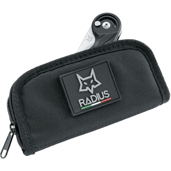 FOX RADIUS FOLD. KNIVES, S/S N690, G10 hdl BLACK