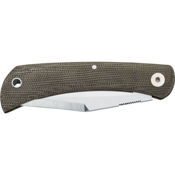 FOX LIBAR FOLD. KNIFE, bld M390 S/S, GREEN MICARTAHDL