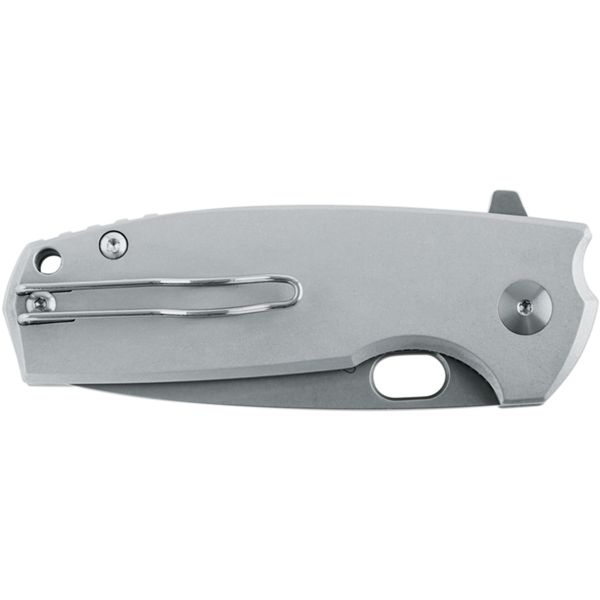 FOX/VOX CORE FOLD. KNIFE NATURAL ALUMINIUM hdl, STAINLESS STEEL ELMAX STONEWASHED bld