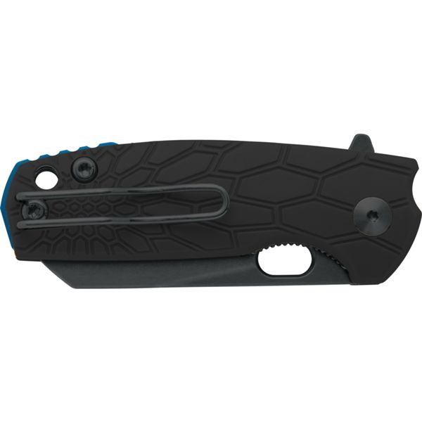 FOX/VOX BABY CORE FOLD. KNIFE BLACK FRN hdl, N690DARK STONEWASHED bld, BLU SPACER BLK CLIP & SCREWS