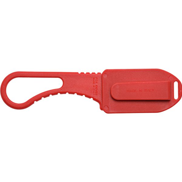 FOX RESCUE EMERGENCY TOOL,SATIN FINISH AISI 420 RED hdl