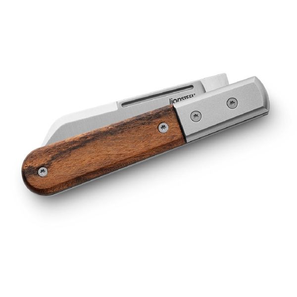 BARLOW - Sheepsfoot M390 blade, Santos wood Handle, Ti Bolster & liners