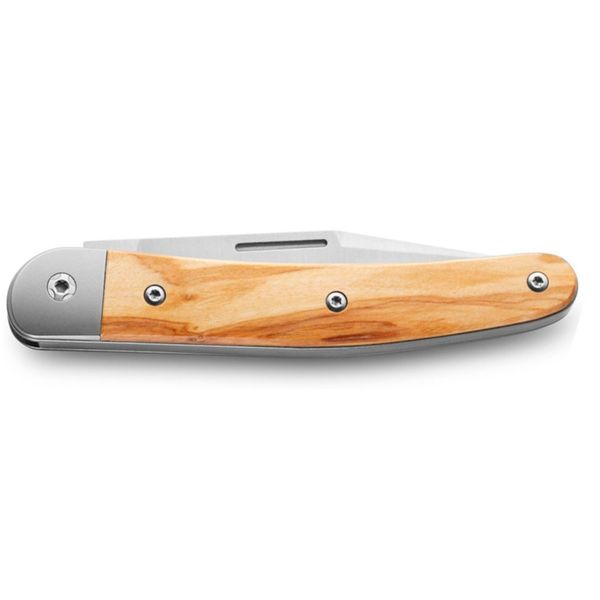 JACK - M390 Clip bld, Olive wood hdl, Titanium Bolster & liners