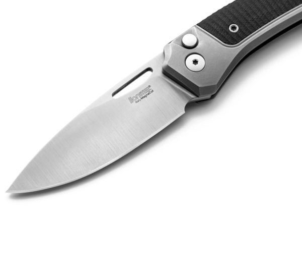 TWAIN - Folding knife Magnacut bld, Titanium and Black G10 hdl