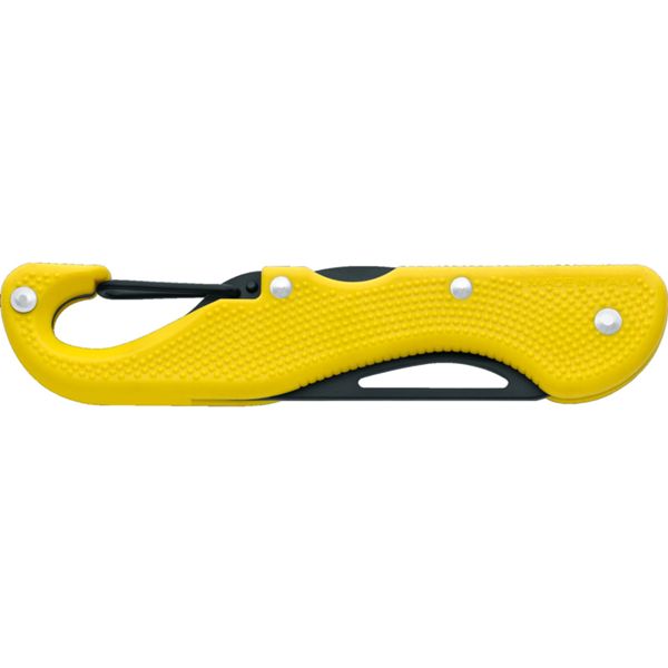 RESCUE FOLD. KNIFE BC RESCUE, S/S BLK PTFE bld, PLASTIC hdl: YEL