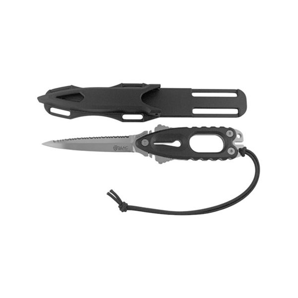 DIVING KNIFE GUNSTER, S/S bld 11 CM, PP BLK hdl, +SHEATH