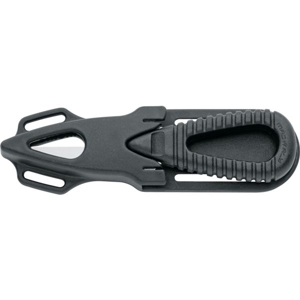 DIVING KNIFE MICROSUB, S/S bld, PLASTIC hdl: BLK, +SHEATH