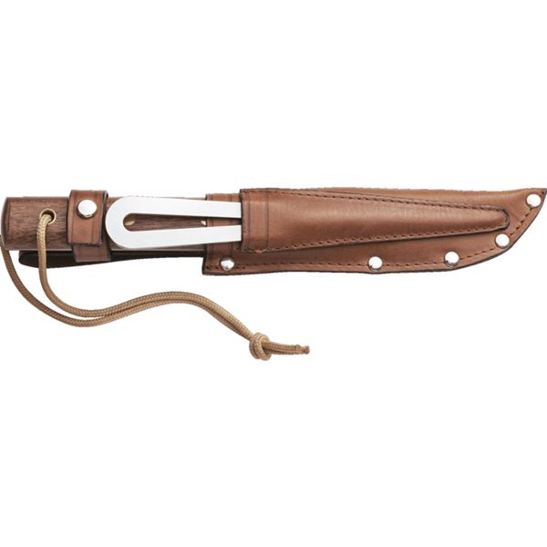 MARINE KNIFE NOSTROMO, S/S bld, WOOD hdl: , +SHEATH