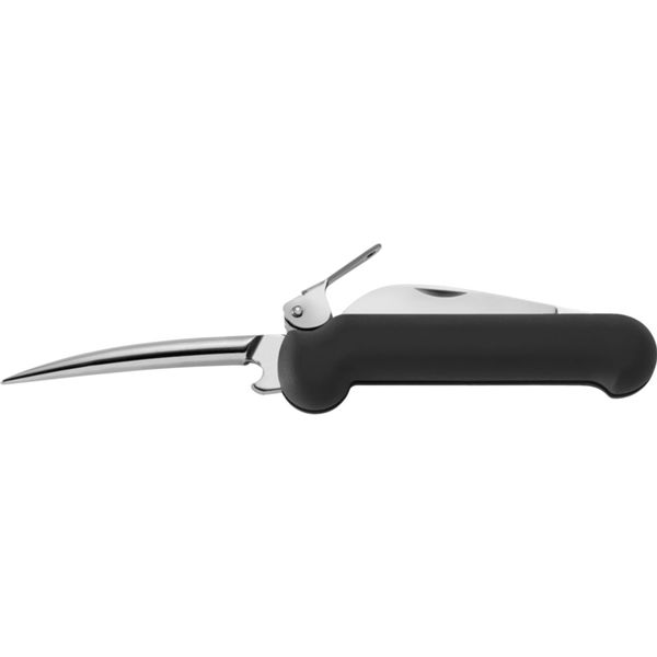 MARINE FOLD. KNIFE SAILOR, S/S bld w/MARLIN SPIKE, PLASTIC hdl: BLK