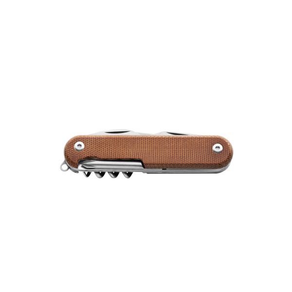 MKM CAMPO 7 – MAGNACUT SW bld - NAT CNV MICARTA hdl, AISI 420 TOOLS: FORK, SCISSORS, CAN OPEN., CORKSC., CAP OPEN. w/FL.SCREWD.,PHILIPS SCREWD. + TORX KEY