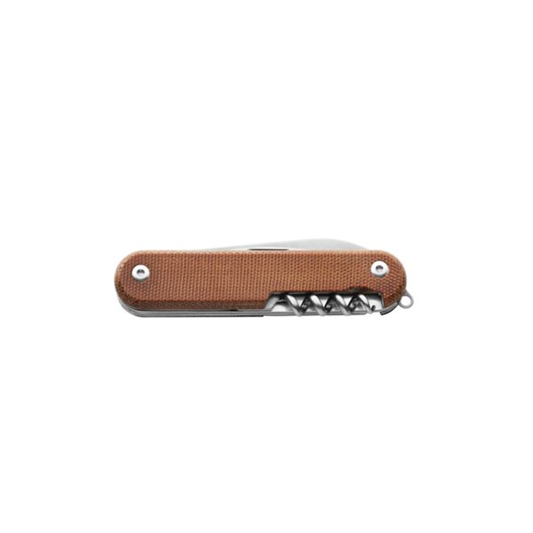 MKM CAMPO 7 – MAGNACUT SW bld - NAT CNV MICARTA hdl, AISI 420 TOOLS: FORK, SCISSORS, CAN OPEN., CORKSC., CAP OPEN. w/FL.SCREWD.,PHILIPS SCREWD. + TORX KEY