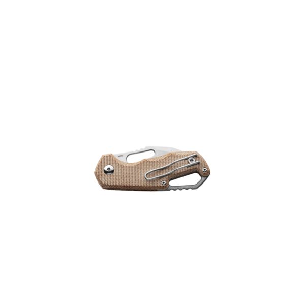 MKM ISONZO – M390 SW CLIP P. bld - NAT CNV MICARTA, SW Ti SPACER & RING - S/S LINER LOCK & REV. CLIP, THUMB HOLE OPENING +ZIP NYLON POUCH