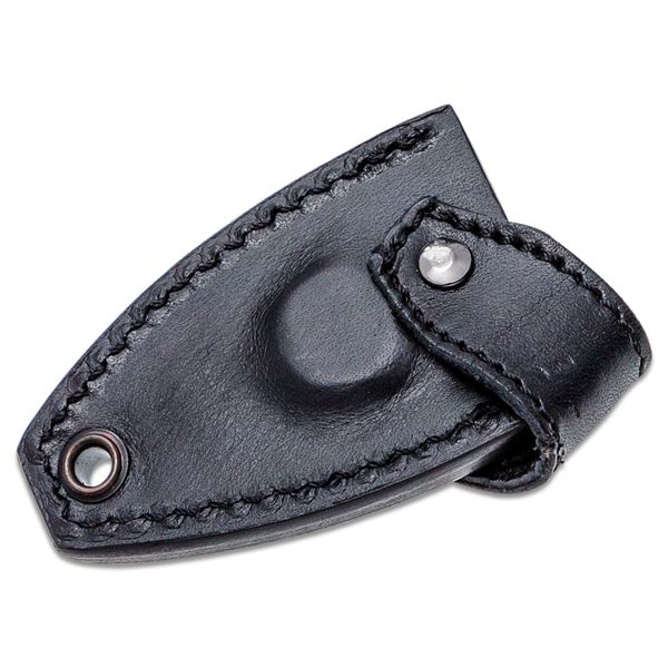 MKM FIXED BLADE MAGNETIC POCKET LEATHER SHEATH – BLACK LEATHER (MIKRO)