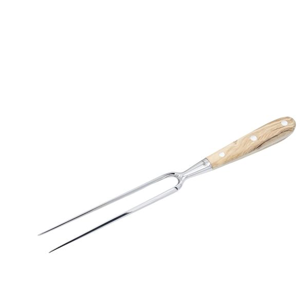 CARVING set – Handcrafted knife and fork with OLIVE WOOD handle