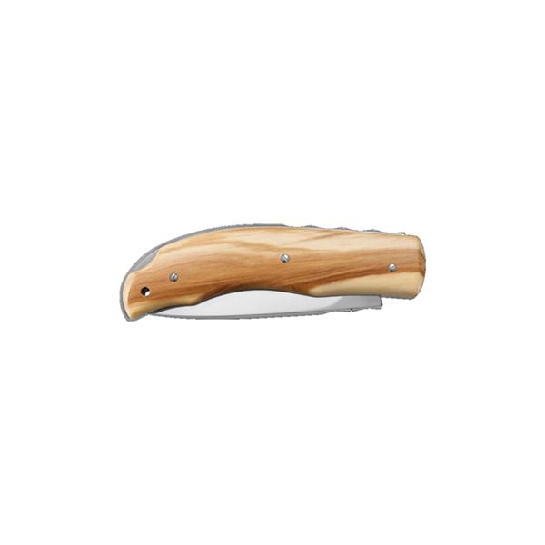 VIPER, QUALITY, FOLD. KNIFE, BOHLER N690 CO bld, OLIVE WOOD hdl, LEATHER POUCH