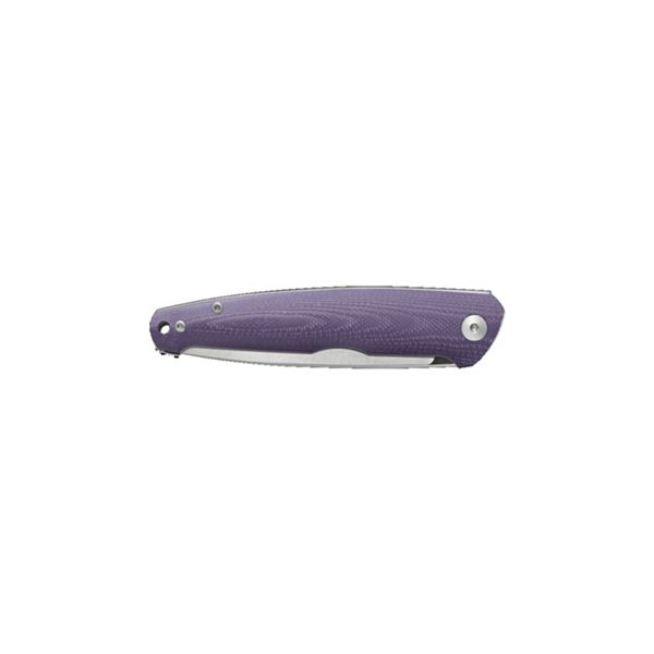 VIPER, KEY, FOLD. KNIFE, M390 BOHLER SATIN bld, LINER W.NR.1.4034, FILEWORK ROUNDED SPRING, LINERS/PURPLE G10/SHEATH