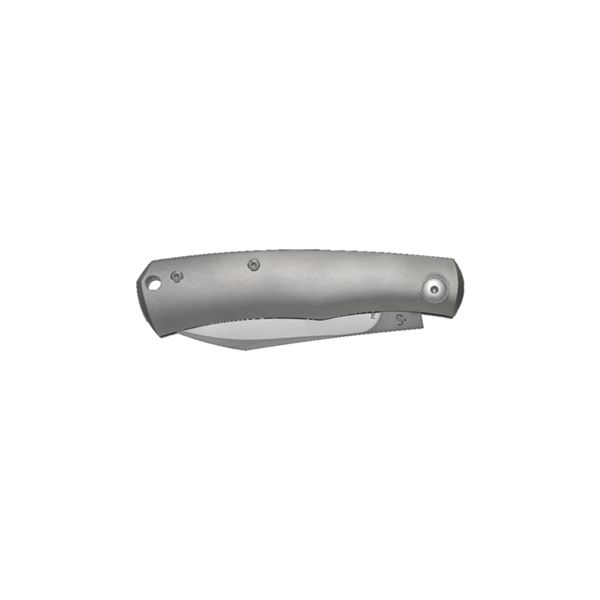 VIPER, HUG, BOHLER M390 SATIN bld, ROUNDED STEEL SPRING W.NR.1.4034, TITANIUM/SHEATH