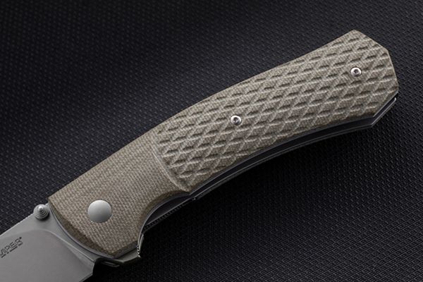 VIPER, SAFE, MAGNACUT STONEWASHED bld, CANVAS MICARTA GREEN hdl