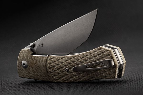 VIPER, SAFE, MAGNACUT STONEWASHED bld, CANVAS MICARTA GREEN hdl