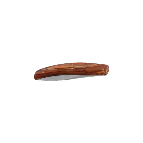 VIPER, BRITOLA FOLDING - CLIP POINT, FOLD. KNIFE, AISI440 bld, COCOBOLO WOOD hdl, LEATHER POUCH