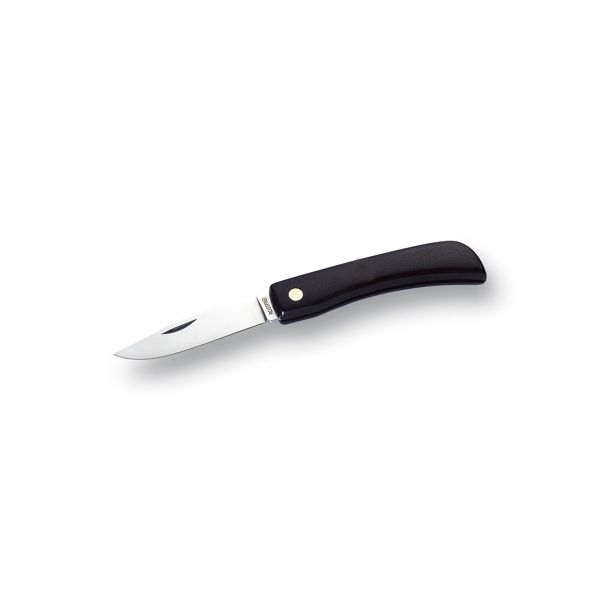 FOLD. KNIFE, POCKET, BLK PLASTIC hdl, S/S bld, SMALL SIZE, BULK pkg