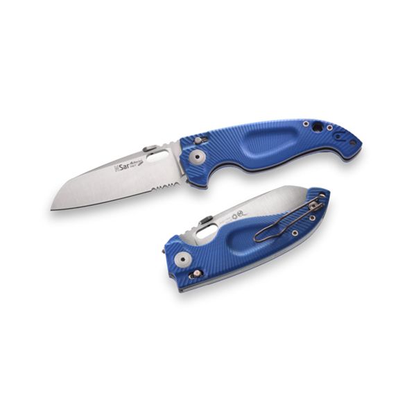 FOLD. KNIFE, RESeT Series, BLU G10 hdl, +CLIP, S/S NITRO-B bld, RETAIL pkg