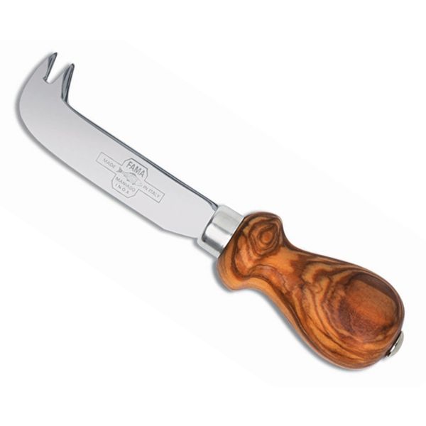 CHEESE LINE Small Cheese Pronged knife OLIVE wood hdl