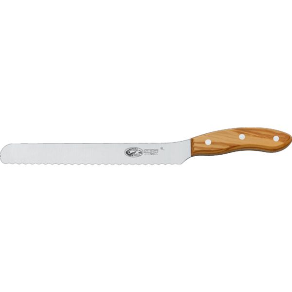 ONDA LINE Bread knife CM 22 OLIVE wood hdl