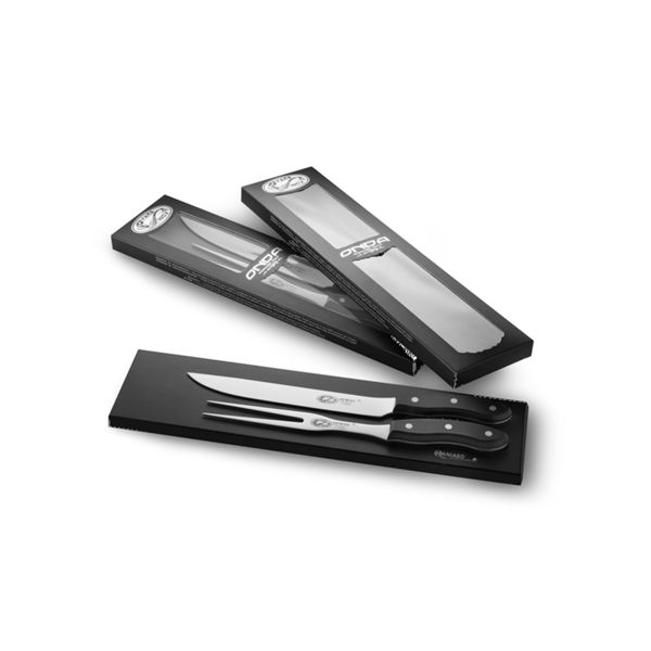 ONDA LINE 2 pcs Kitchen knives Set POM hdl In black gift box - Various combinations available