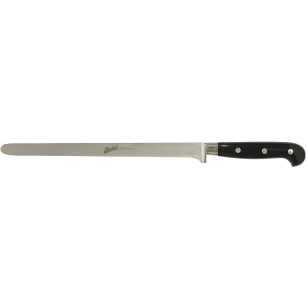 AD HOC FORGED COLD CUTS SLICING KNIFE - HAM KNIFE, 26 CM BLACK POM hdl