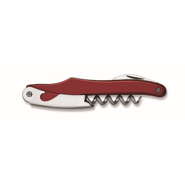 FARFALLI CORKSCREW SYNCRO, BURGUNDY PLASTIC hdl C/S LEVERS-BLADE-SPIRAL, BULK pkg