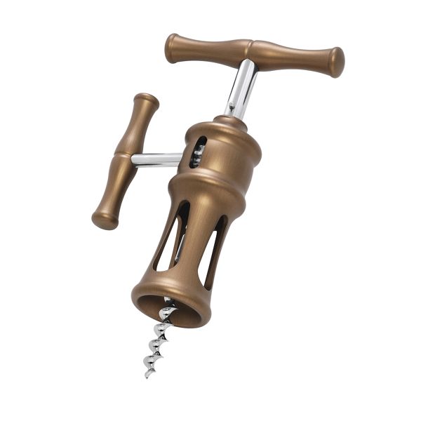 FARFALLI CORKSCREW BELLAGIO METALLUM, LIQUID COPPER, C/S RACK AND PINION MECHANISM, pkg GIFT BOX