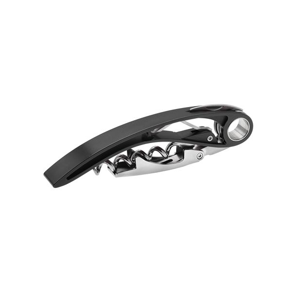 FARFALLI CORKSCREW ARIA, BLACK ALUMINUM hdl pkg BLACK CARTON BOX, FARFALLI (FF 520)