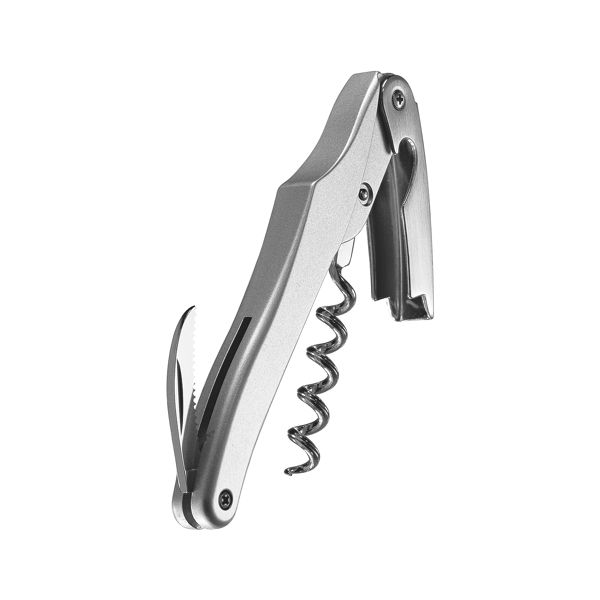 FARFALLI CORKSCREW DOLPHIN, SILVER ALUMINUM hdl pkg BLACK CARTON BOX, FARFALLI (FF 520)