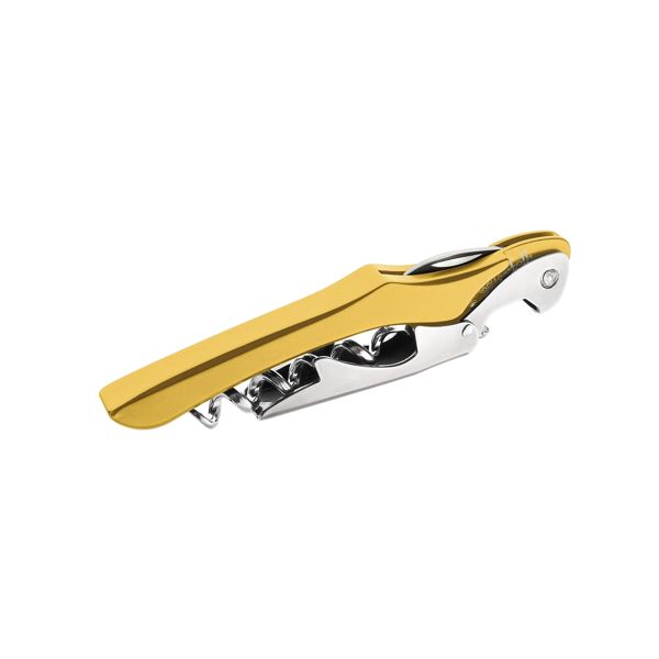 FARFALLI CORKSCREW XL, GOLD ALUMINUM hdl pkg BLACK CARTON BOX, FARFALLI (FF 520)