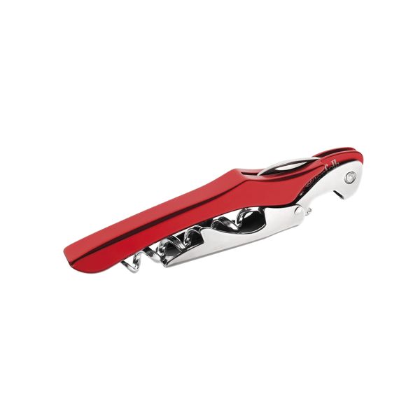 FARFALLI CORKSCREW XL, RED ALUMINUM hdl pkg BLACK CARTON BOX, FARFALLI (FF 520)