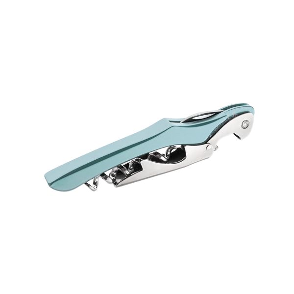 FARFALLI CORKSCREW XL, LIGHT-BLUE ALUMINUM hdl pkg BLACK CARTON BOX, FARFALLI (FF 520)